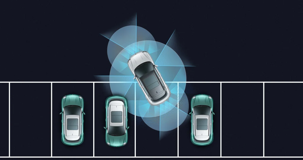 Sistema ADAS GWM de reversa autónoma en acción.