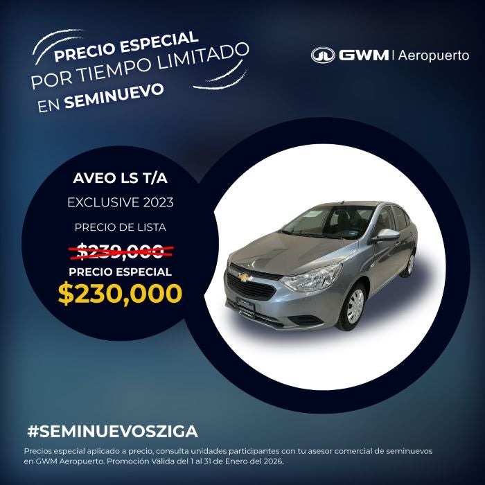 Aveo 2023 a Precio Especial