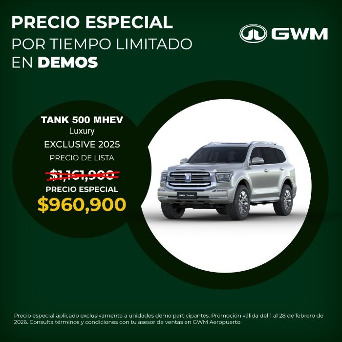 Tank 500 MHEV 2025: Ahorro Excepcional