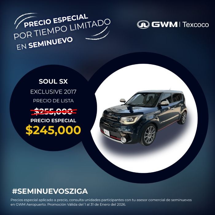 Soul SX 2017 a Precio Especial
